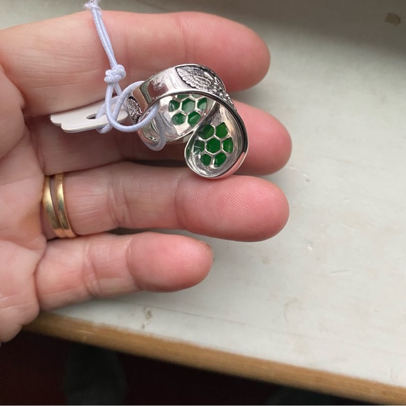 Jade sterling ring - Picture 8 of 13
